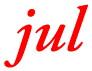 Bild; Ordet 'jul'