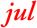 Bild; Ordet 'jul'