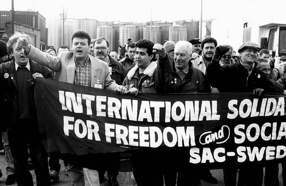 Bild: Hamnarbetarstrejk i Liverpool