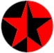 röd/svart stjärna