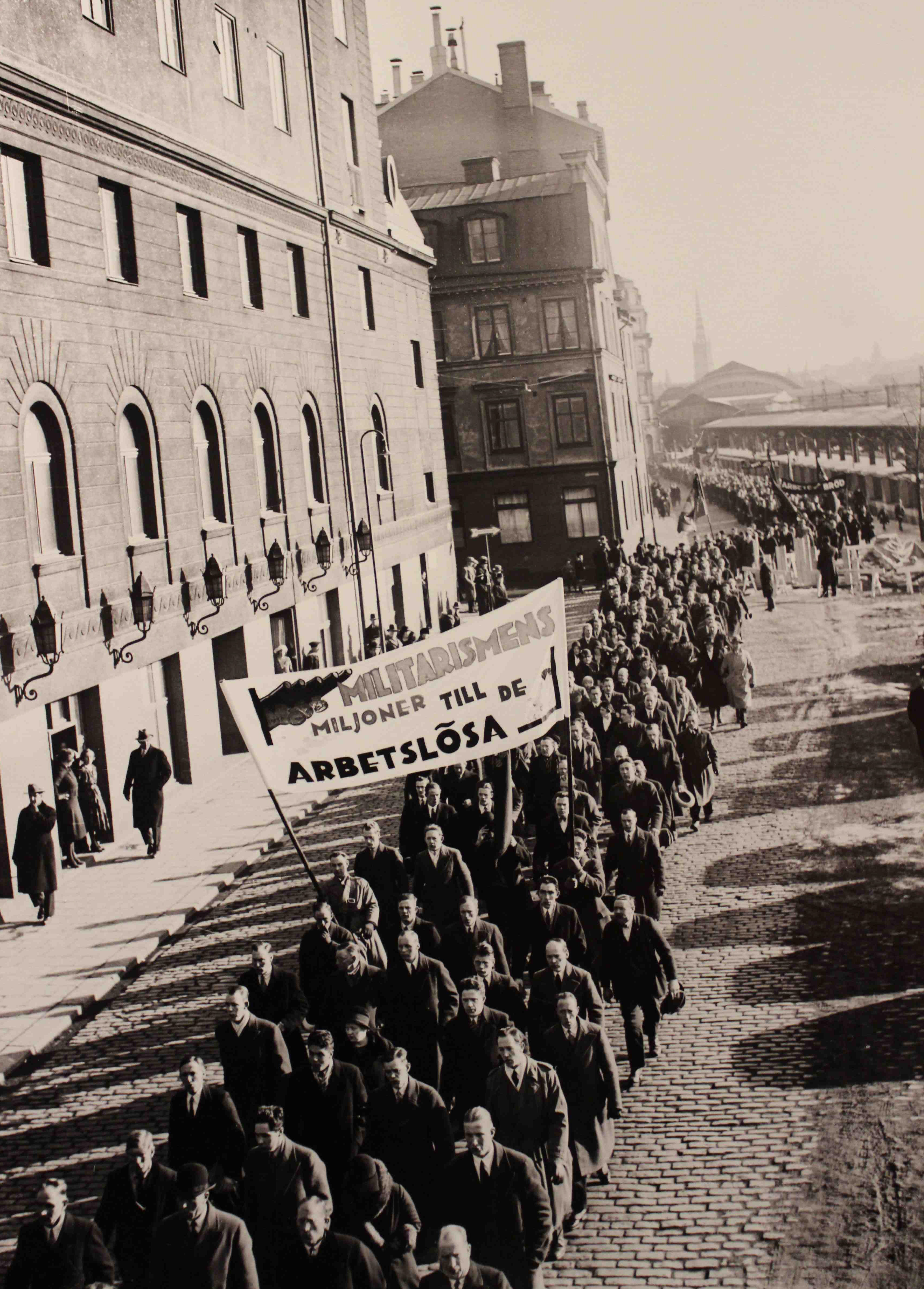 Demonstration mot arbetslösheten