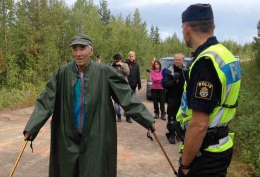 Arne Carlsson protesterar mot Bolaget Jokkmokk Mining ABs, dotterbolag till brittiska Beowulf Mining, tillstånd att provborra på området