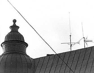 Telex-antennen p taket av Valhallavgen