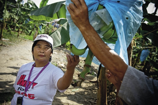 Bananarbetare på Filippinerna