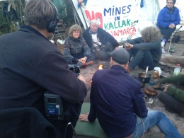 Uppdrag Granskning intervjuar kämparna på plats i Kamp Gállok